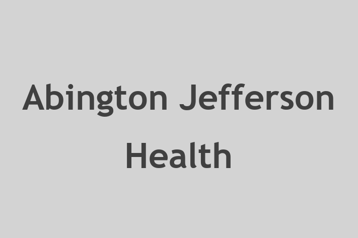 Personnel Management Abington  Jefferson Health