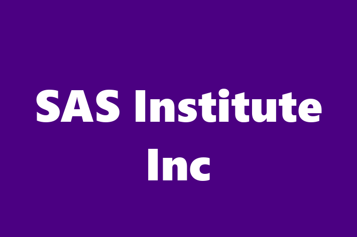 Software Engineering Company SAS Institute Inc