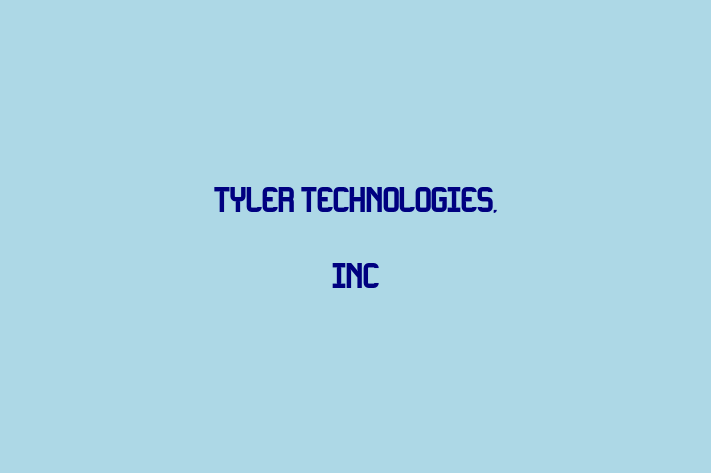 Tech Solutions Company Tyler Technologies Inc