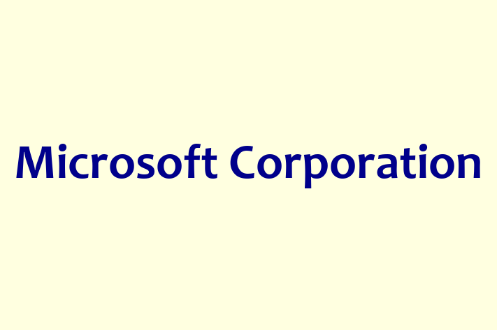 Tech Firm Microsoft Corporation