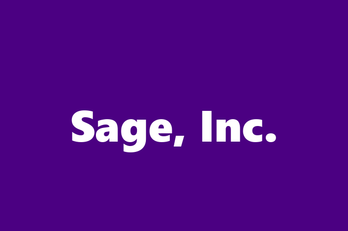 Software Firm Sage Inc.