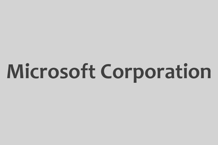 Software Development Company Microsoft Corporation