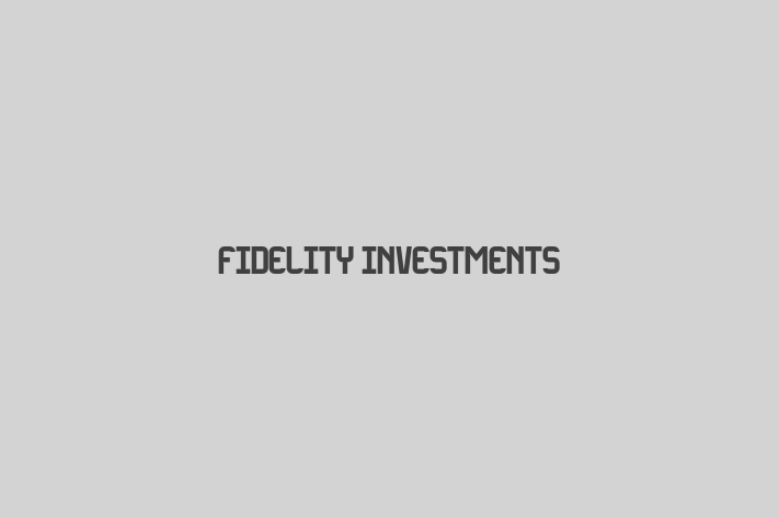 Employee Resource Management Fidelity Investments