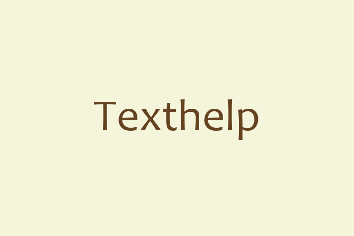 Software Services Company Texthelp