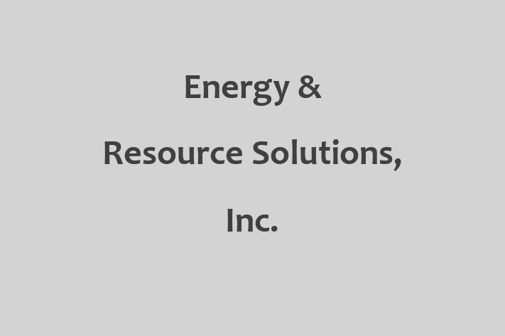 Software Engineering Company Energy Resource Solutions Inc.