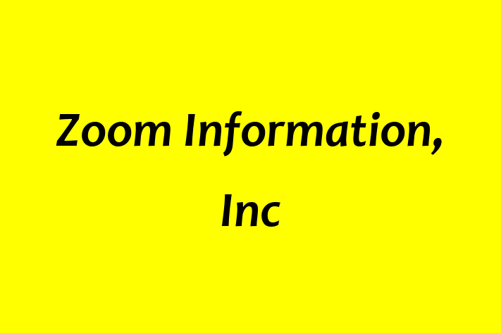 Digital Solutions Provider Zoom Information Inc