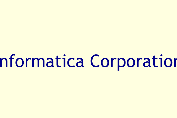 Application Development Company Informatica Corporation