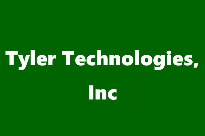 Software Development Company Tyler Technologies Inc