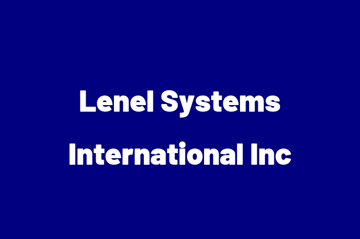 Software Firm Lenel Systems International Inc