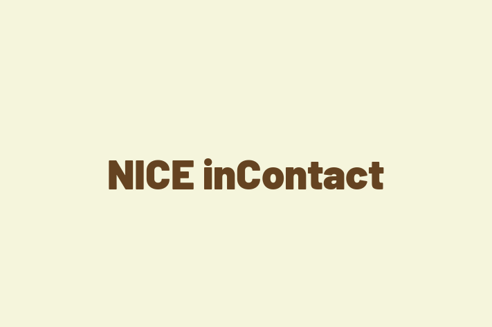 Software Firm NICE inContact