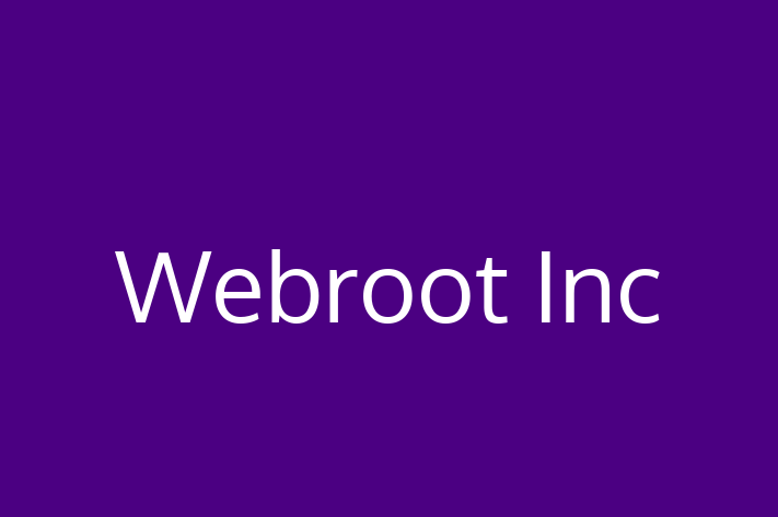 Tech Firm Webroot Inc