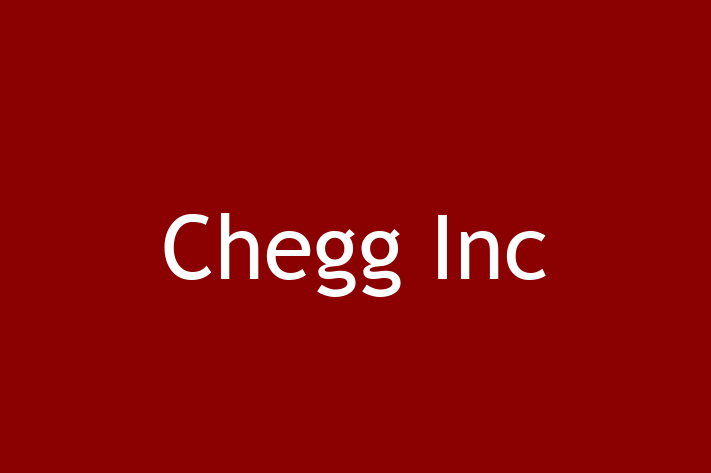 Tech Firm Chegg Inc