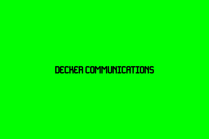 Software Services Company Decker Communications