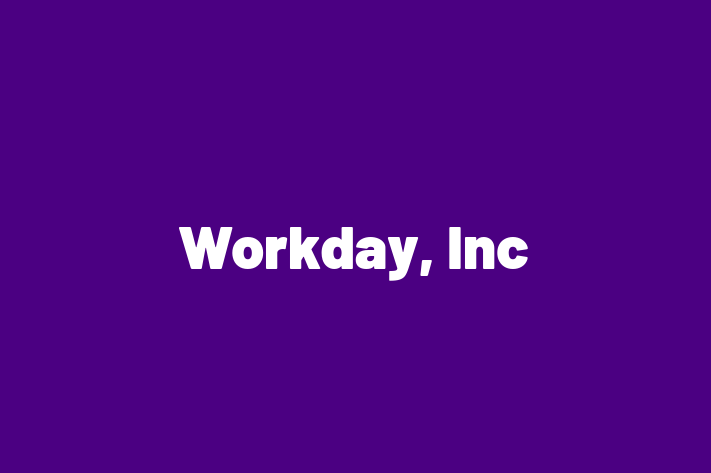 Tech Firm Workday Inc