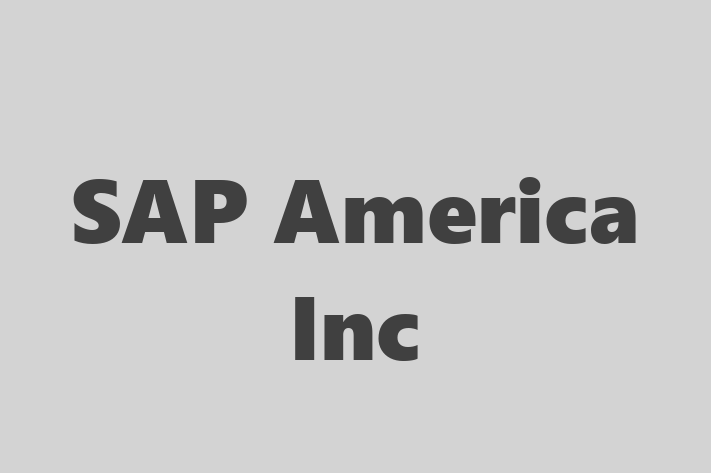 Software Solutions Provider SAP America Inc