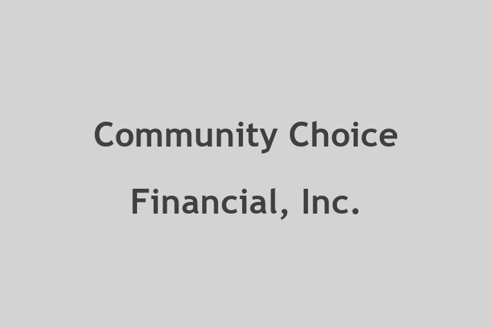 HR Administration Community Choice Financial Inc.