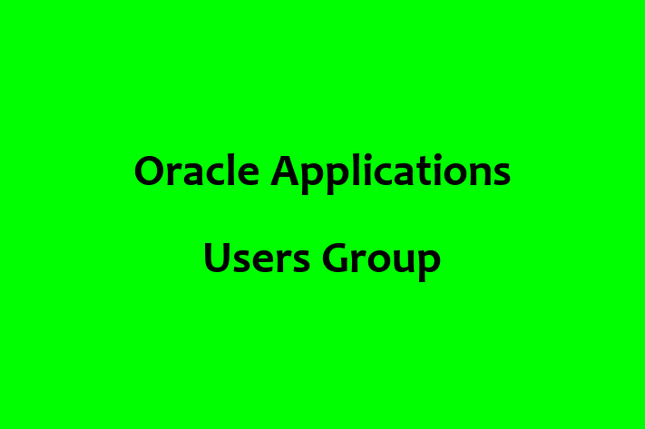 Software Development Firm Oracle Applications Users Group