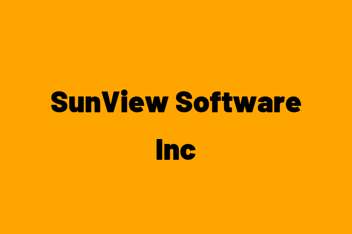 Software Solutions Provider SunView Software Inc