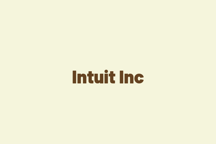 Software Solutions Provider Intuit Inc