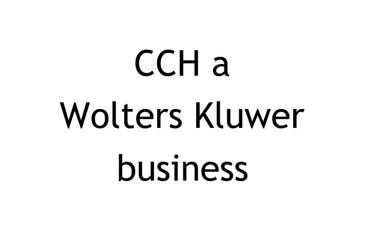 Software Development Firm CCH a Wolters Kluwer business