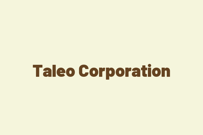 Software Solutions Provider Taleo Corporation