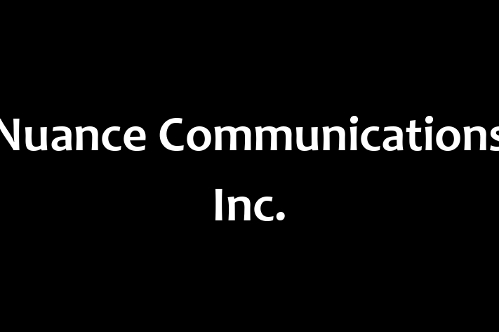 Software Firm Nuance Communications Inc.