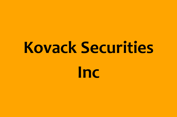 Tech Solutions Company Kovack Securities Inc