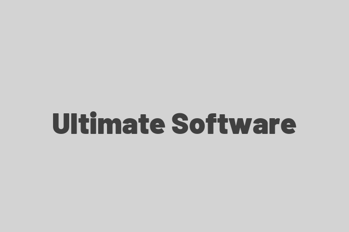 Software Engineering Company Ultimate Software