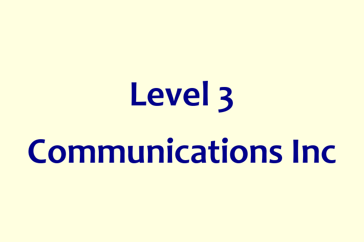 Software Firm Level 3 Communications Inc