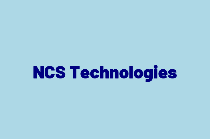 Technology Solutions Firm NCS Technologies