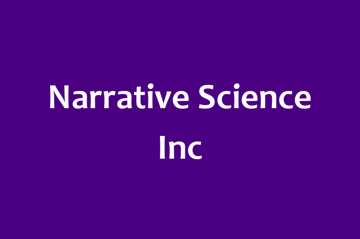 Software Solutions Provider Narrative Science Inc