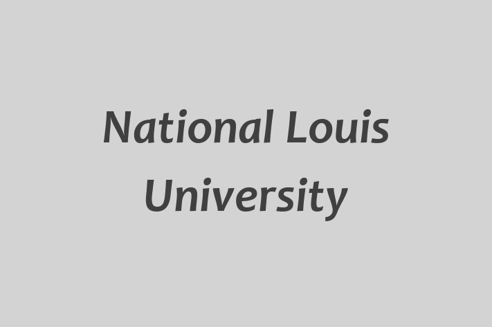 Talent Management National Louis University