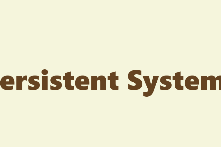 Software Services Company Persistent Systems