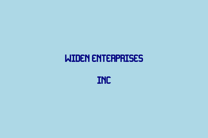 Software Development Company Widen Enterprises Inc