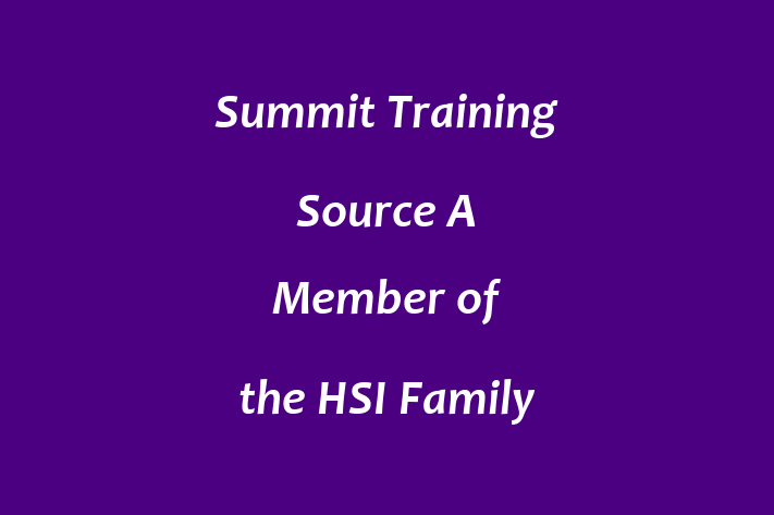 Tech Firm Summit Training Source  A Member of the HSI Family of Brands