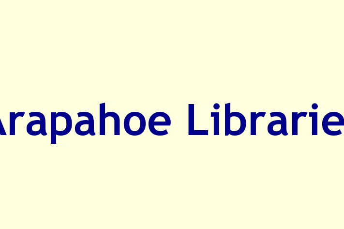 Staff Management Arapahoe Libraries