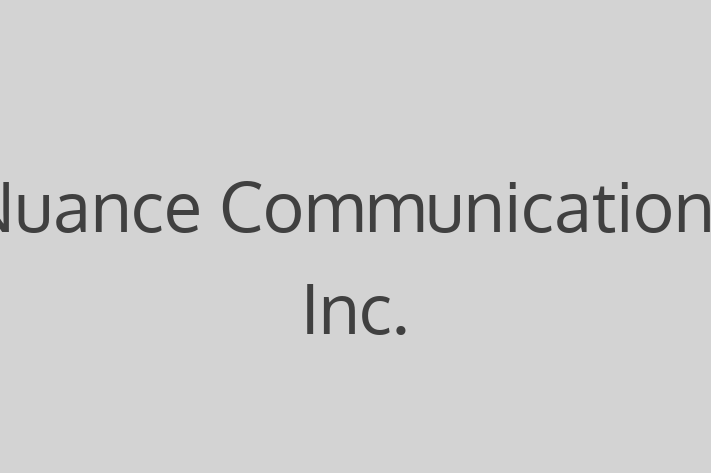 Tech Firm Nuance Communications Inc.