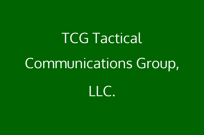 Software Consultancy TCG  Tactical Communications Group LLC.