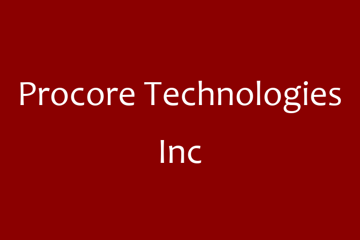 Software Development Company Procore Technologies Inc