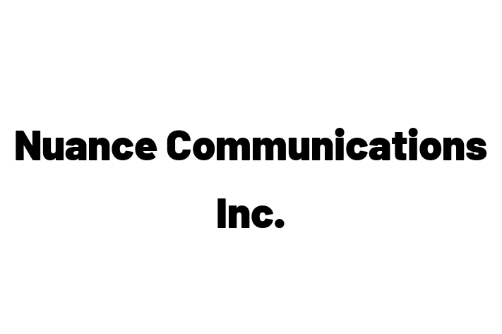 Tech Firm Nuance Communications Inc.