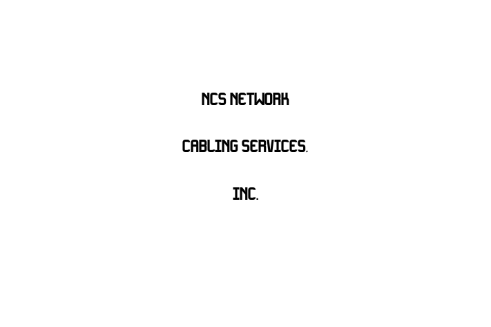 Talent Management NCS Network Cabling Services Inc.