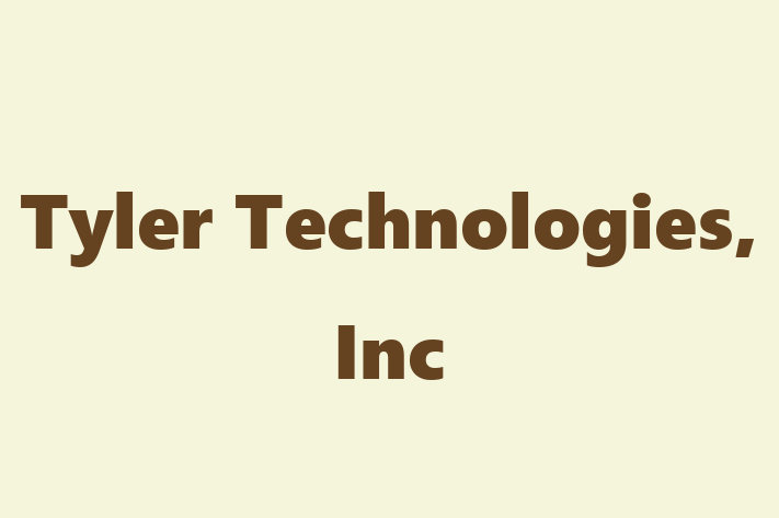 Application Development Company Tyler Technologies Inc