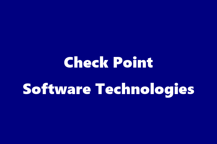 Software Engineering Company Check Point Software Technologies