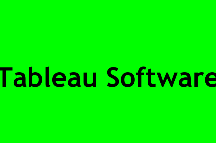 Technology Solutions Firm Tableau Software