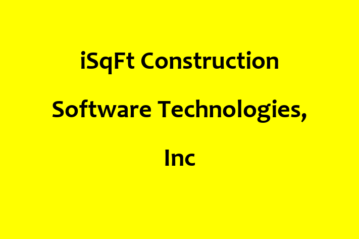 Software Solutions Provider iSqFt Construction Software Technologies Inc