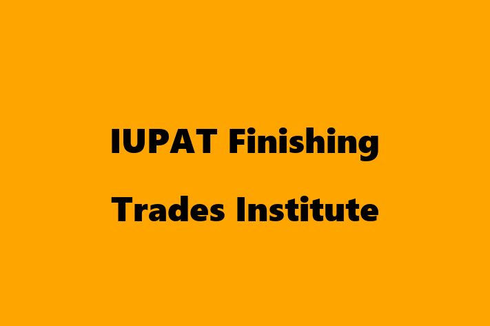 Tech Solutions Company IUPAT Finishing Trades Institute