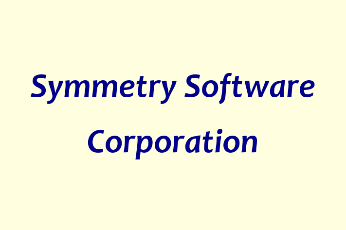 Application Development Company Symmetry Software Corporation