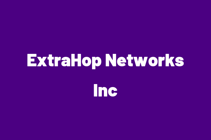 Software Firm ExtraHop Networks Inc