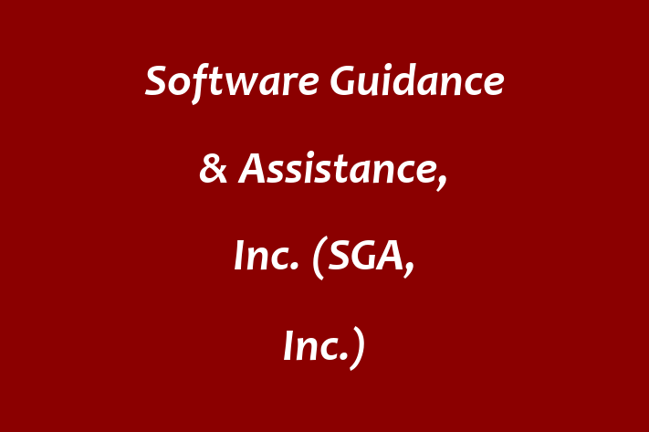 Personnel Management Software Guidance Assistance Inc. SGA Inc.