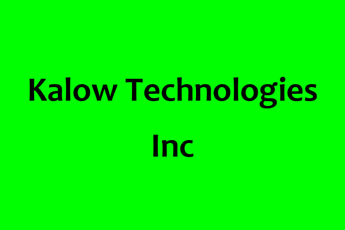 Tech Solutions Company Kalow Technologies Inc